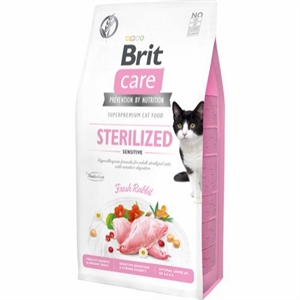 7 kg Brit Care Katzenfutter für ausgewachsene sterilisierte Katzen mit empfindlichem Magen - getreidefrei
