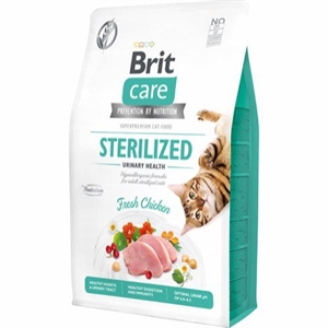 2 kg Brit Care Katzenfutter für ausgewachsene sterilisierte Katzen - getreidefrei