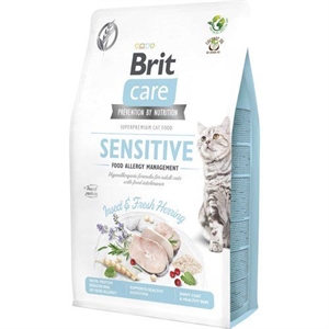 2 kg Brit Care Cat Katzenfutter für empfindliche Katzen mit Insekten und Hering - getreidefrei
