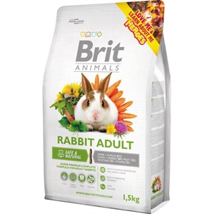 1,5 kg Brit Kaninchenfutter für ausgwachsene Kaninchen - von 20 Wochen bis 4 Jahre