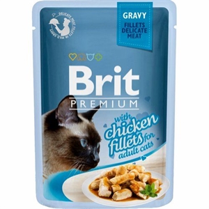 Brit Katzennassfutter mit Hühnerstücken in Sauce 24 Stück x 85 g