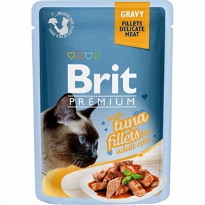 Brit Katzennassfutter mit Thunfischfiletstücken in Sauce 24 Stück x 85 g