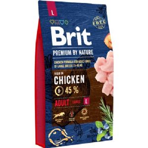 8 kg Brit Premium by Nature Adult Large Breed Hundefutter für große Hunde 25 - 45 kg