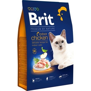 8 kg Brit Premium by Nature Katzenfutter für Wohnungskatzen mit Huhn 1 bis 7 Jahre
