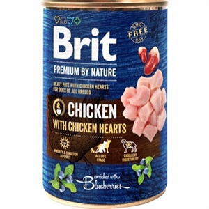Brit Nassfutter fur Hunde mit Huhn und Hühnerherzen 400 g