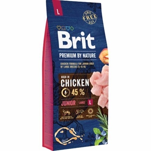 15 kg Brit Premium by Nature Junior Welpenfutter für große Hunderassen ab 26 kg
