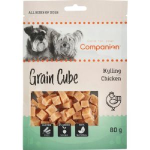 5 Stück Companion Hundesnack mit Hühnerwürfeln 80 g zucker- und glutenfrei