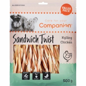 Companion Hundesnack mit Huhn Sandwich Twist 500g Value Pack
