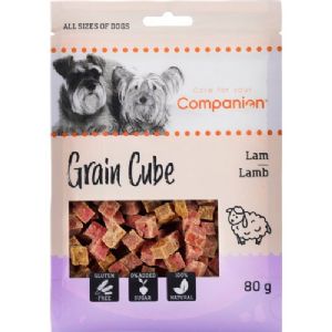 5 Stück Companion Hundesnack mit gewürfeltem Lammfleisch 80 g zucker- und glutenfrei