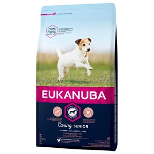 3 kg Eukanuba Senior Hundefutter für kleine Rassen mit frischem Hühnchen