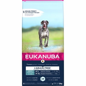 12 kg Eukanuba Hundefutter  Adult Large breed getreidefrei mit Fisch