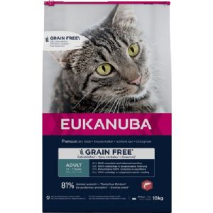 10 kg Eukanuba Katzenfutter mit Lachs - getreidefrei