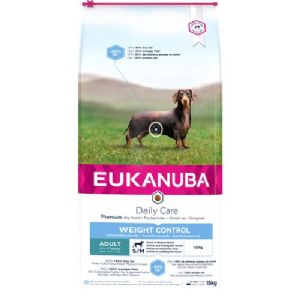 15 kg Eukanuba Daily Care weight control Hundefutter Adult Small - Medium