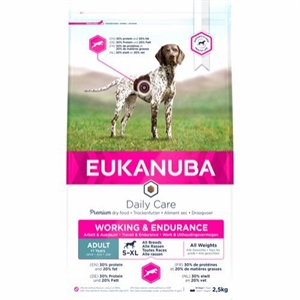 2,5 kg Eukanuba Hundefutter Adult alle Rassen - Working & Endurance