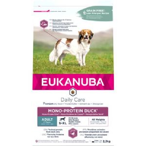 2,3 kg Eukanuba Daily Care Mono Protein Hundefutter mit Ente für erwachsene Hunde - getreidefrei.