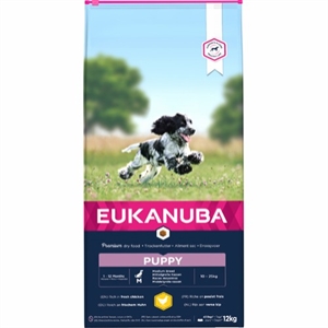 Eukanuba Puppy Medium Breed Welpenfutter 4 Wochen bis 12 Monate