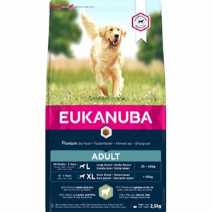 2,5 kg Eukanuba Hundefutter Adult Large Breed Lamm und Reis
