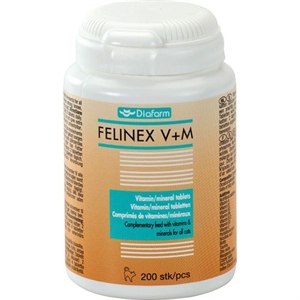Diafarm Felinex Vitamine und Mineralien für Katzen 200 Stück