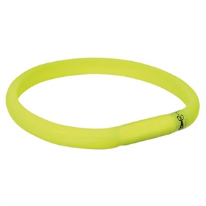 Trixie Blitzlicht-Band für Hunde anpassbar 50 cm - 18 mm grün - USB-aufladbar