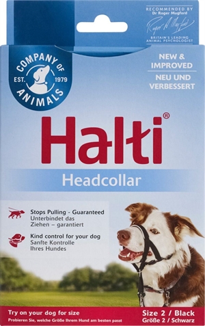 HALTI Halti No Pull Harness Trainingsgeschirr - schwarz Halsumfang 36 - 47 cm