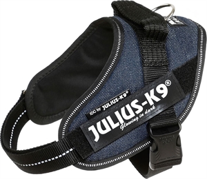 Julius K9 IDC - Hundegeschirr - Brustumfang 49 bis 67 cm dunkel Jeans Str. Mini