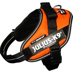 Julius K9 IDC Hundegeschirr Str. Mini - Small - Brustumfang von 49 bis 67 cm Neon Orange