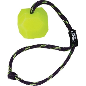Hundespielzeug K9 Silikonball an Leine neon ø 6 cm glatt