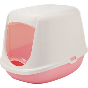Savic Kätzchen Toilette Duches rosa und weiß 44,5 x 35,5 x 32 cm