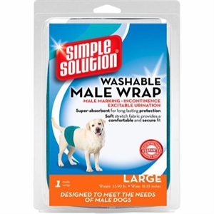 Simple Solution Waschbarer Bauchgurt für männlicher Hund - Large
