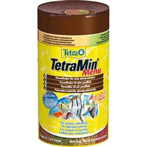 TetraMin Menu 100 ml Aquarium-Alleinfutterflocken geteilt