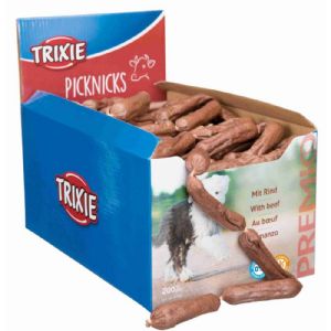 200 Stück Trixie Würstchen Rindfleisch je 8 g - zuckerfrei und glutenfrei