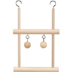 Trixie Vogelspielzeug - doppelte Holzschaukel mit Glocke 12 x 20 cm