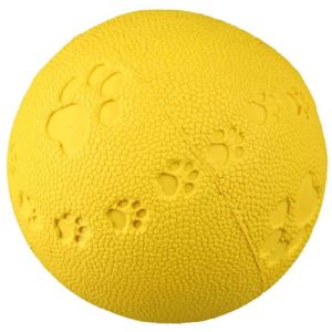 Trixie Hundespielzeug Ball aus Naturkautschuk mit Sound - ø 9 cm - sortierte Farben