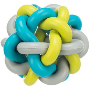 Trixie Hundespielzeug Knotenball Gummi mehrfarbig 7 cm