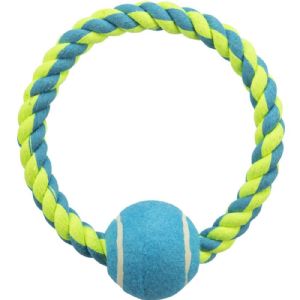 Trixie Hundespielzeug Tennisball auf Ring ø 6 cm - ø 18 cm