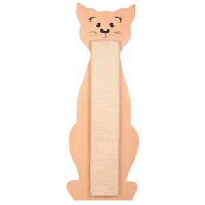 Trixie Katzenkratzbrett Katze mit Sisalwand 59 cm