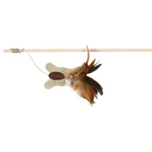 Trixie Katzenspielzeug Spinning Stick mit Schmetterling und Katzenminze 45 cm