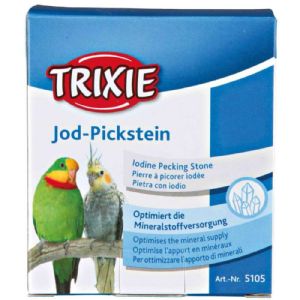 Trixie Mineralblock für Papageien Wellensittich Kanarienvogel mit Jod - 20 g