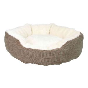 Trixie Hunde- und Katzenbett Yuma braun - weiß ø 45 cm