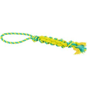Trixie Hundespielzeug Denta Fun gedrehter Stock auf Seil 4 cm 37 cm