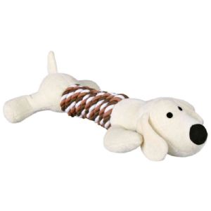 Trixie Hundespielzeug Plüschtier mit Seil 32cm