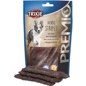 100 g Trixie Hundesnack Kaustreifen mit Pferd für Hunde - 11 cm glutenfrei